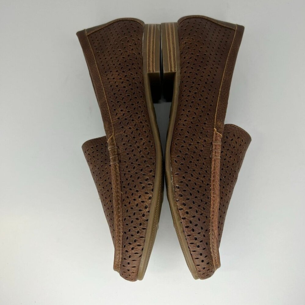 Mia Amore Womens Memory Foam Brown Solid Slip On Size 8.5 Loafer Flats - Picture 7 of 9